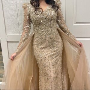 Elegant Sequin Embellished Gown